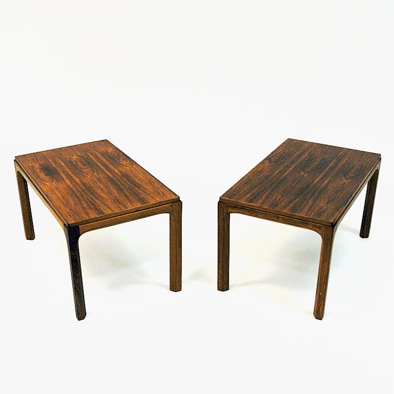 Pair of Vintage rosewood sidetables by Aksel Kjersgaard for Odder 1960s