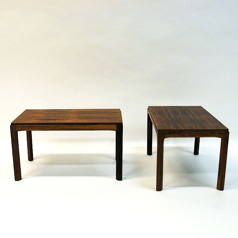 Pair of Vintage rosewood sidetables by Aksel Kjersgaard for Odder 1960s