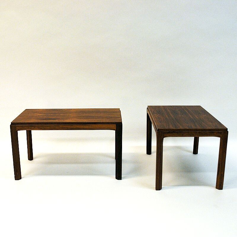 Paire de tables d'appoint vintage en palissandre d'Aksel Kjersgaard pour Odder 1960