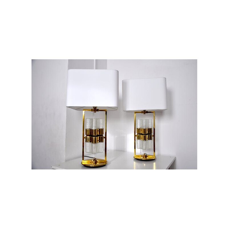 Pair of vintage Murano lamps 1970s