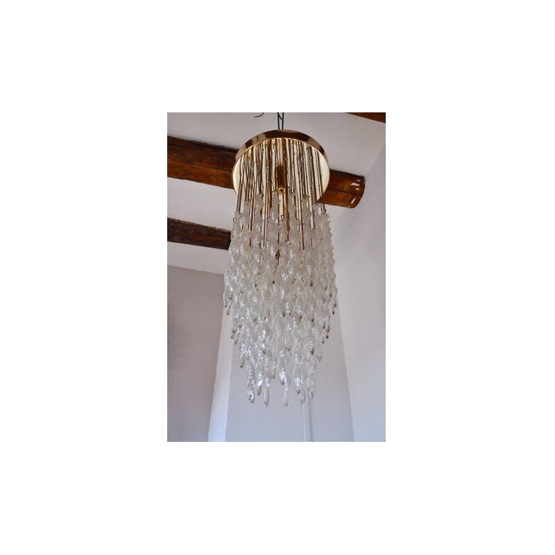 Vintage chandelier Murano Cascade 1970s