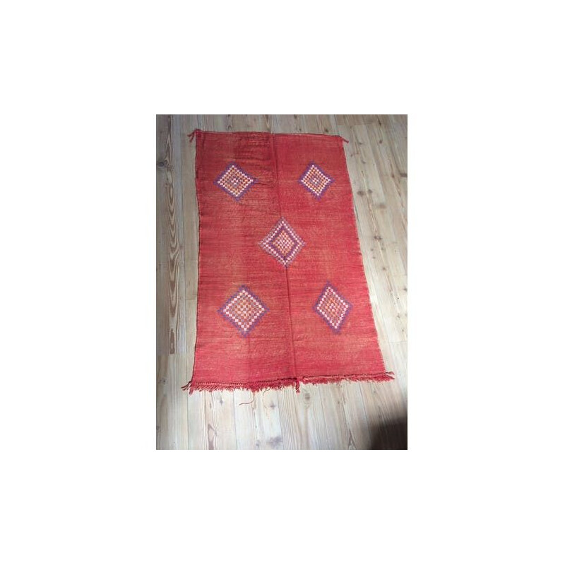 Alfombra kilim vintage sabra roja