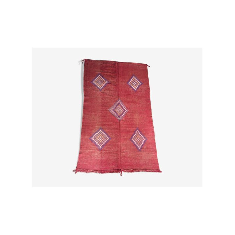 Tappeto kilim vintage sabra rosso