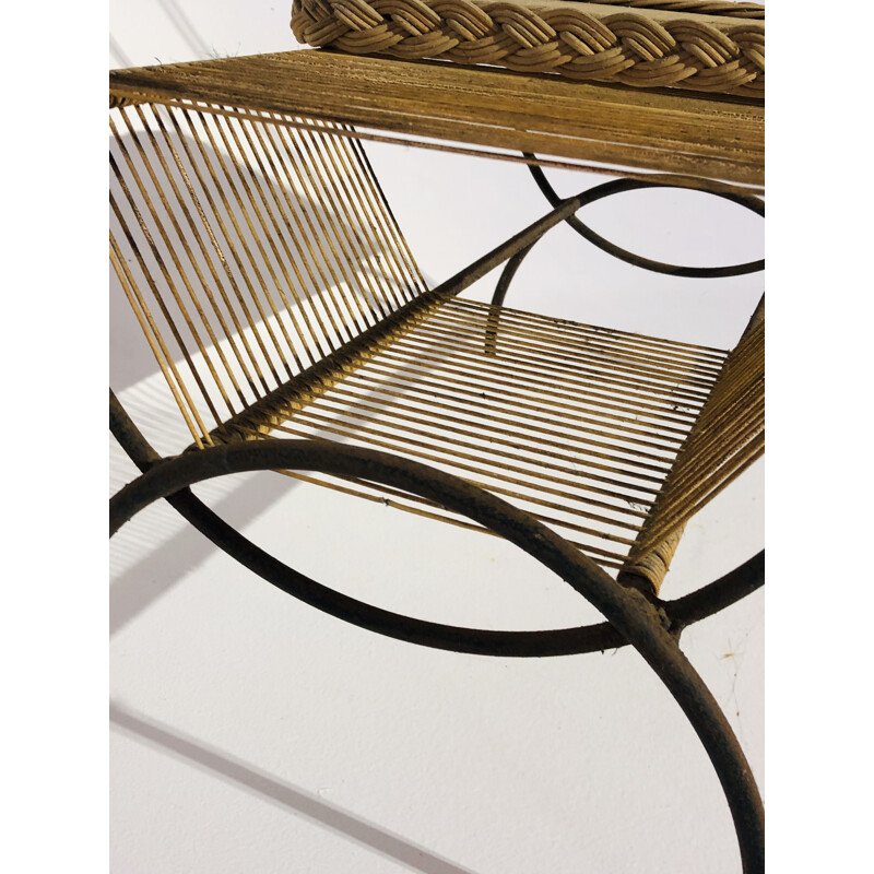 Vintage rattan bar