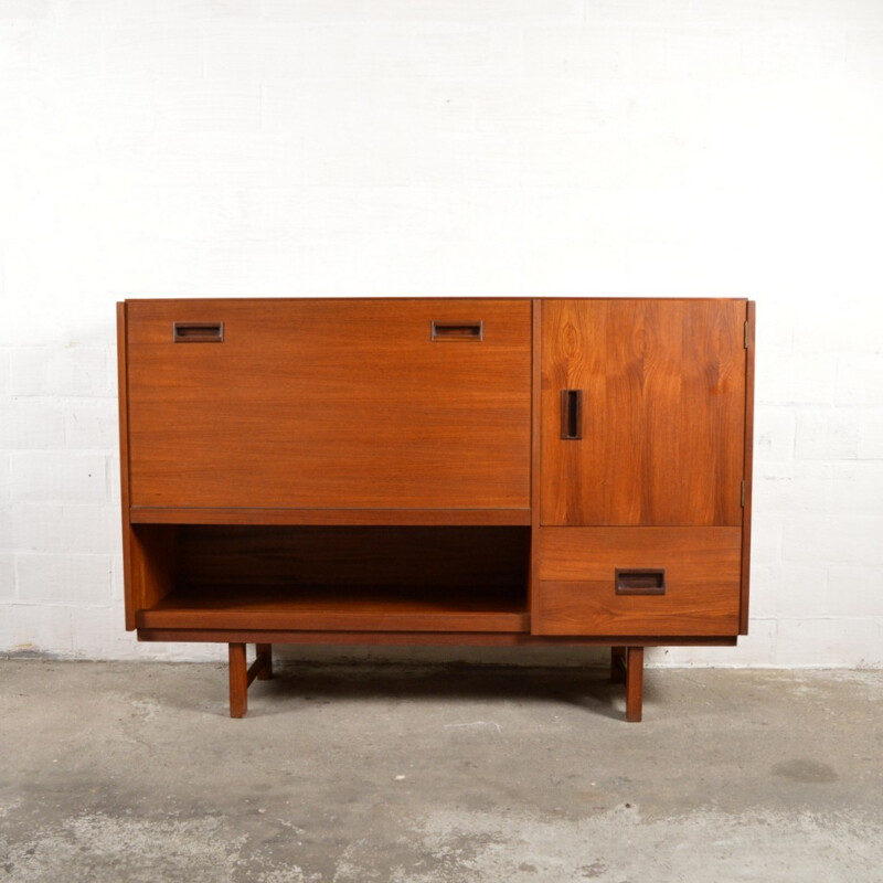 Design  mid-century cabinet in teak - 1950s