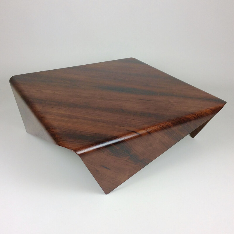 Vintage coffee table in jacaranda rosewood by Jorge Zalszupin, Brazil 1960