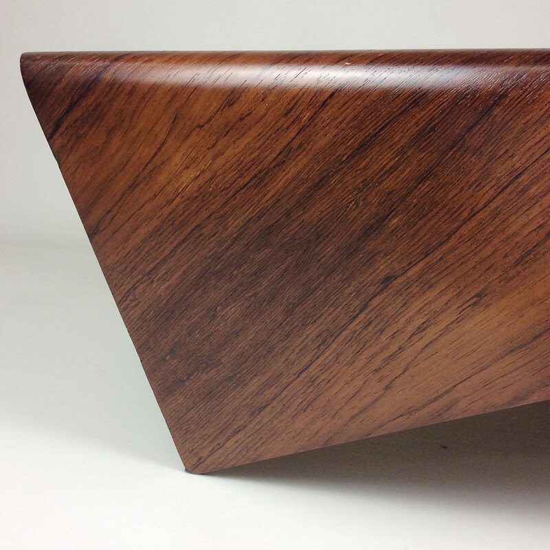 Vintage coffee table in jacaranda rosewood by Jorge Zalszupin, Brazil 1960