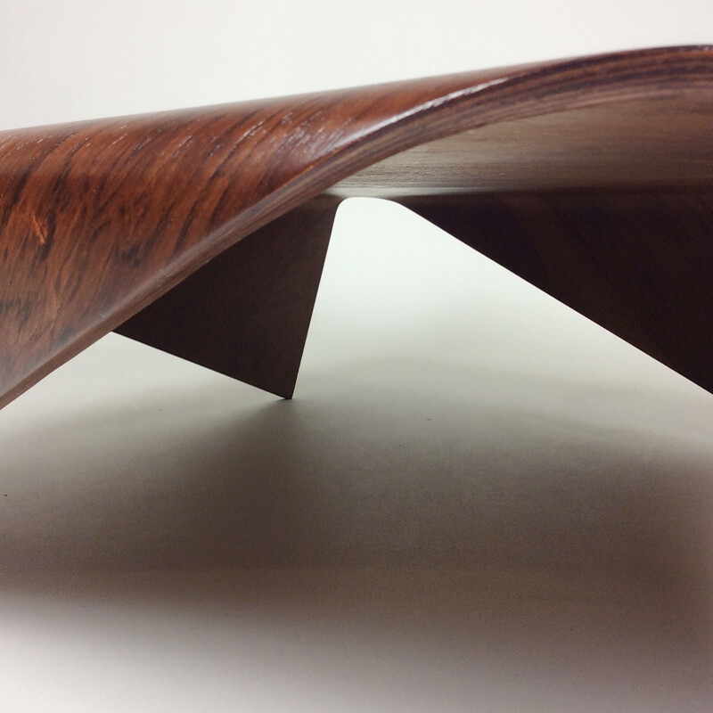 Vintage coffee table in jacaranda rosewood by Jorge Zalszupin, Brazil 1960