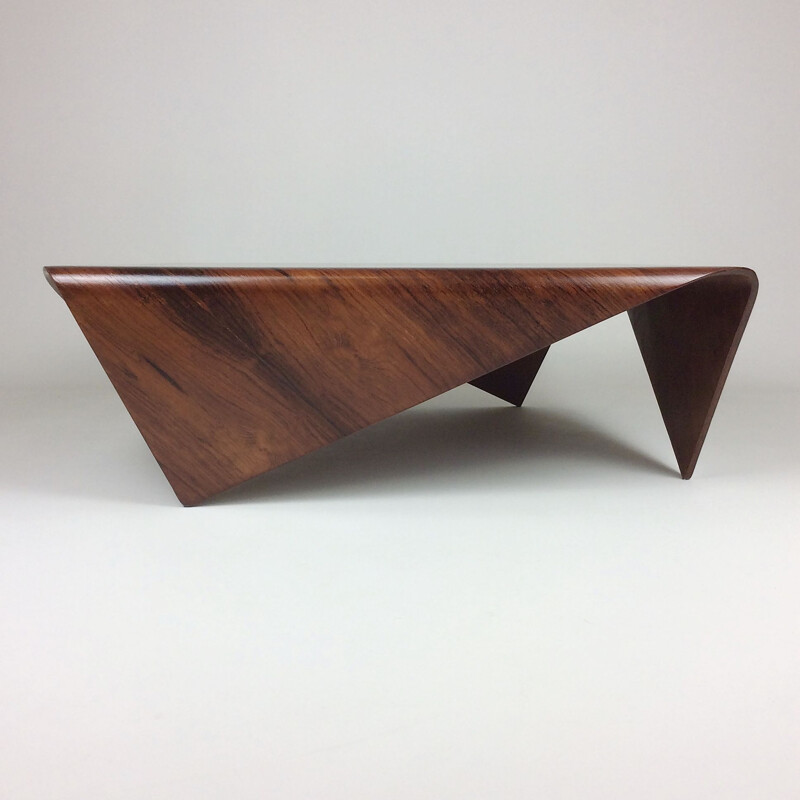 Vintage coffee table in jacaranda rosewood by Jorge Zalszupin, Brazil 1960