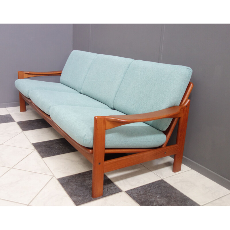 Vintage Teak 3 seat sofa 1960s 