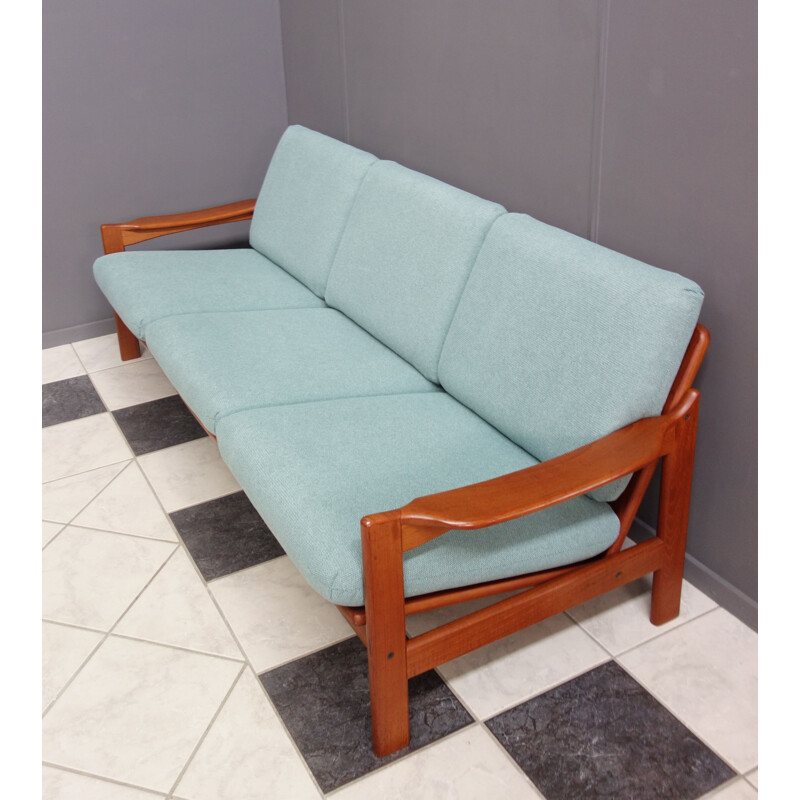 Vintage Teak 3 seat sofa 1960s 