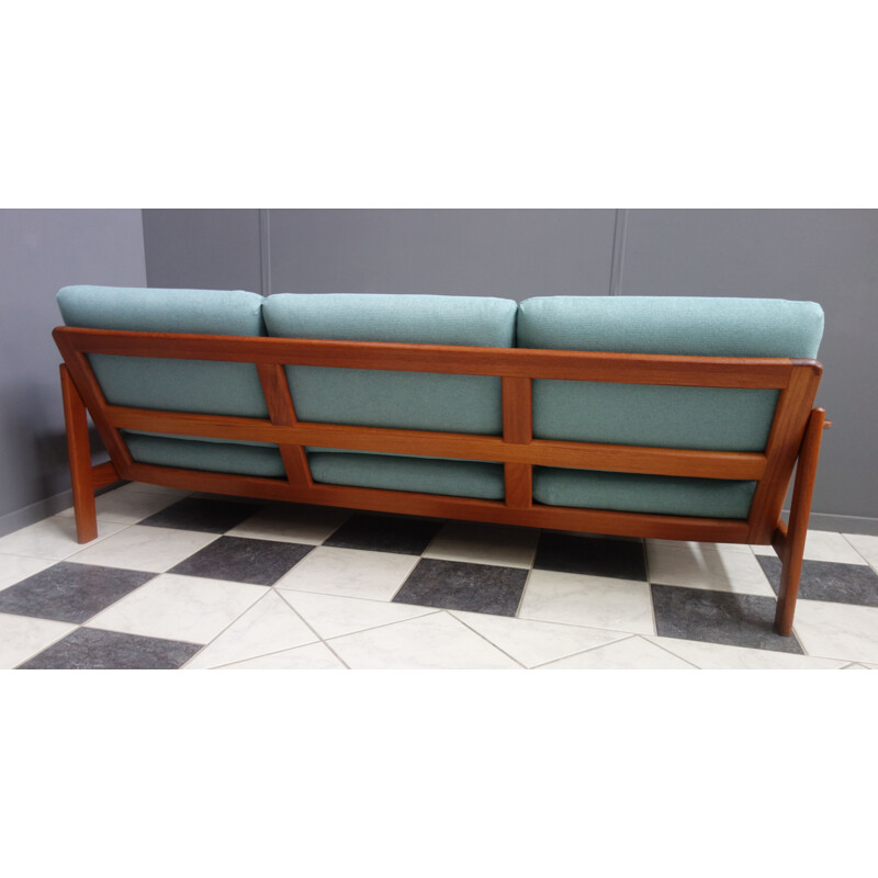Vintage Teak 3 seat sofa 1960s 