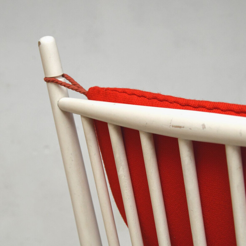 Vintage Rocking chair Isabella Suède 1960s