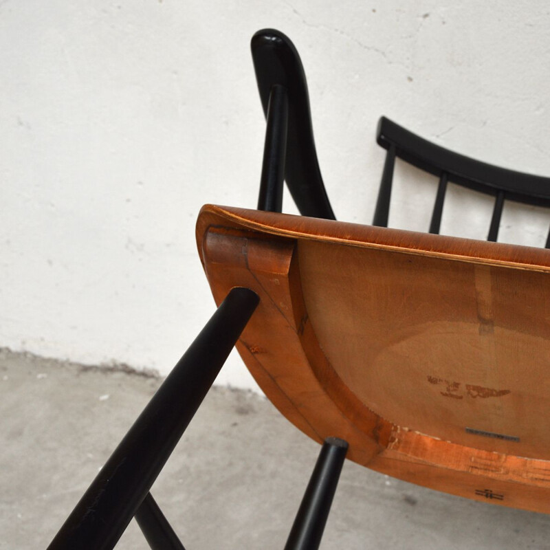 Chaise vintage avec accoudoirs Scandinave 1960