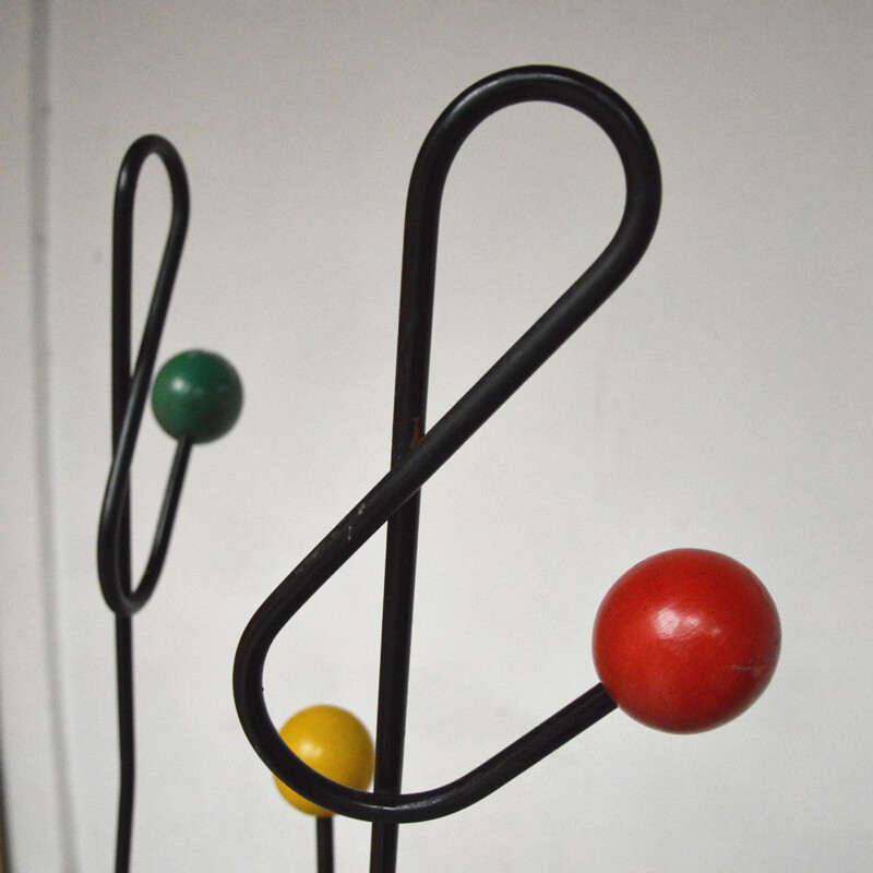 Vintage coat rack by Roger Feraud 1950s