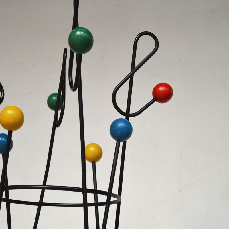 Vintage coat rack by Roger Feraud 1950s