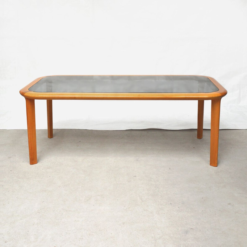 Vintage cherry wood coffee table by Wilhelm Knoll, Germany 1960
