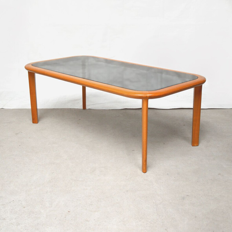 Vintage cherry wood coffee table by Wilhelm Knoll, Germany 1960