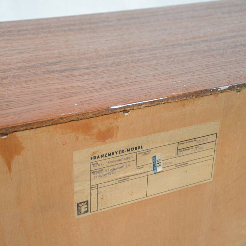 Vintage sideboard on metal feet 1960s