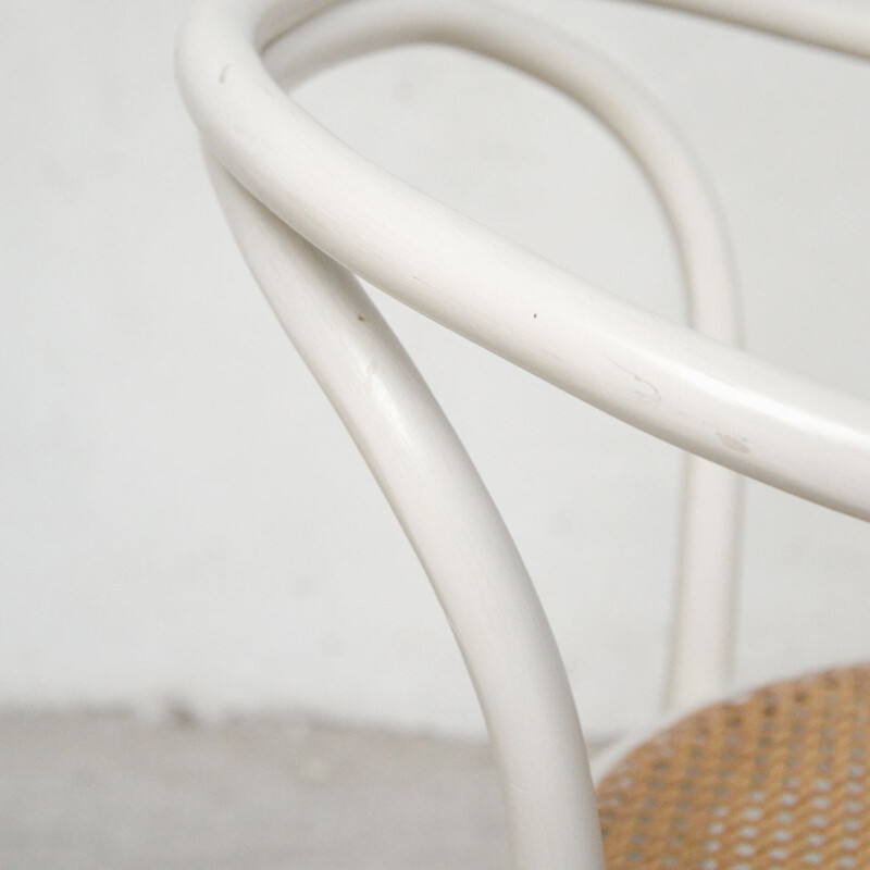 Vintage Thonet White Chair 1960s