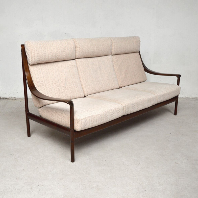Vintage rosewood sofa by Wilhelm Knoll 1960s