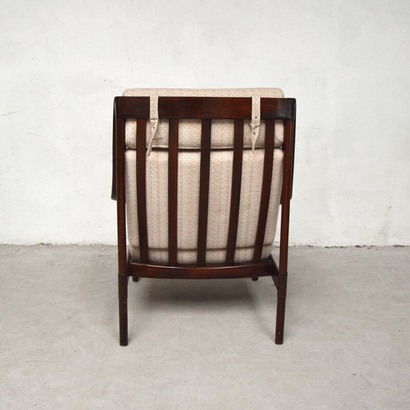 Paire de fauteuils vintage en palissandre par Wilhelm Knoll 1960