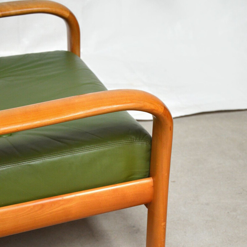 Paire de fauteuils vintage scandinave en merisier par Wilhelm Walter Knoll, Allemagne 1960