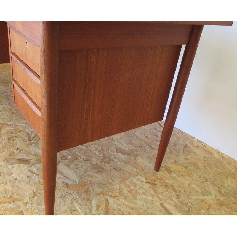 Scandinavian desk in teak , Gunnar Nielsen TIBERGAARD - 1960s