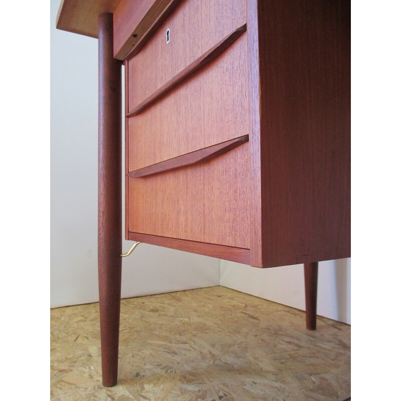 Scandinavian desk in teak , Gunnar Nielsen TIBERGAARD - 1960s