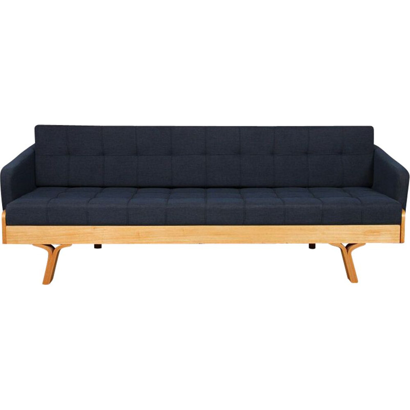 Vintage convertible sofa by Drevopodnik Holesov 1960s