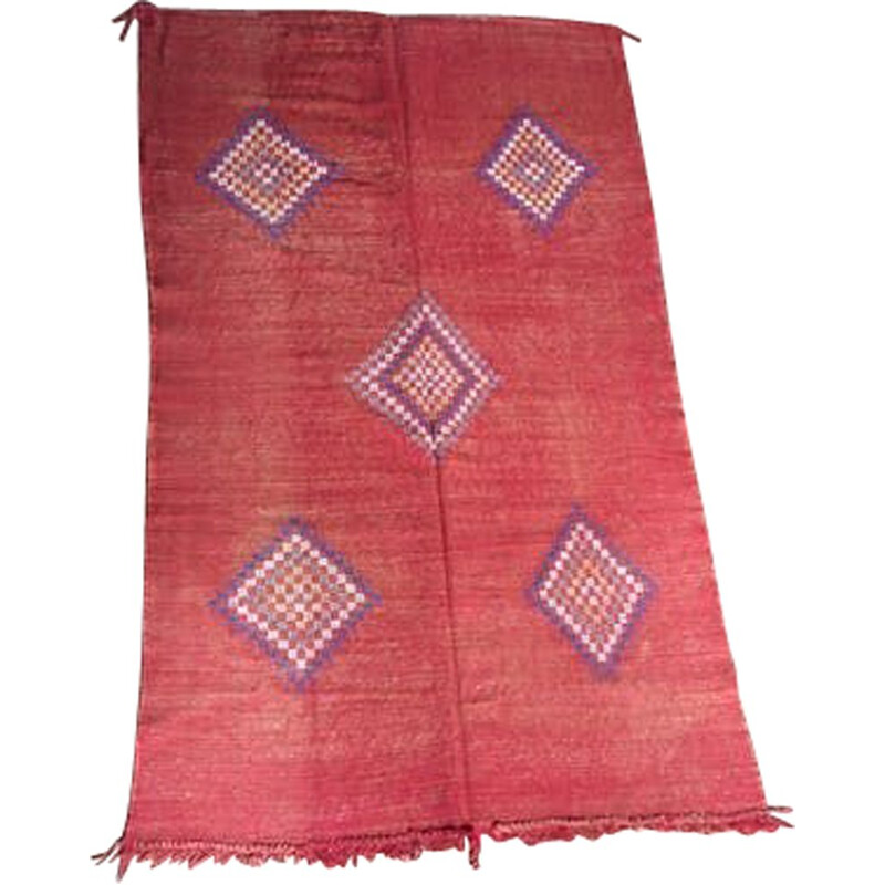 Alfombra kilim vintage sabra roja