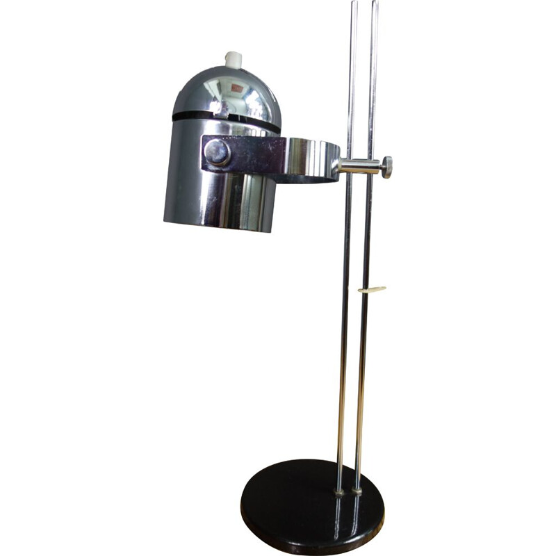 Vintage Chrome desk lamp by Josef Hurka for Lidokov 1960s