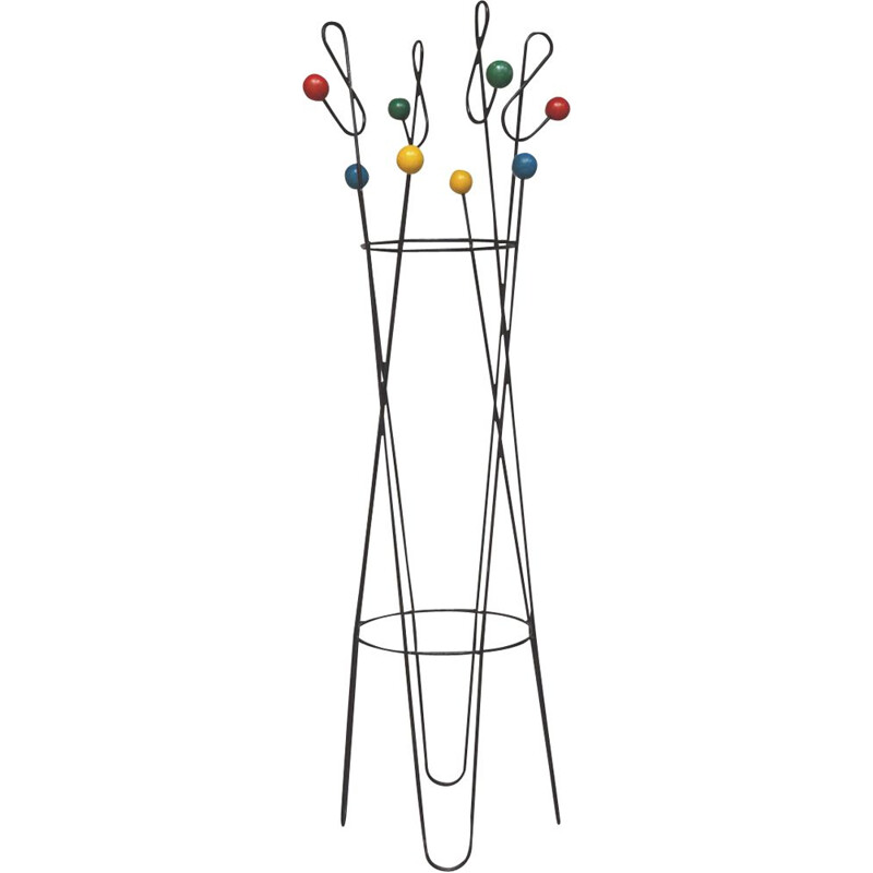 Vintage coat rack by Roger Feraud 1950s