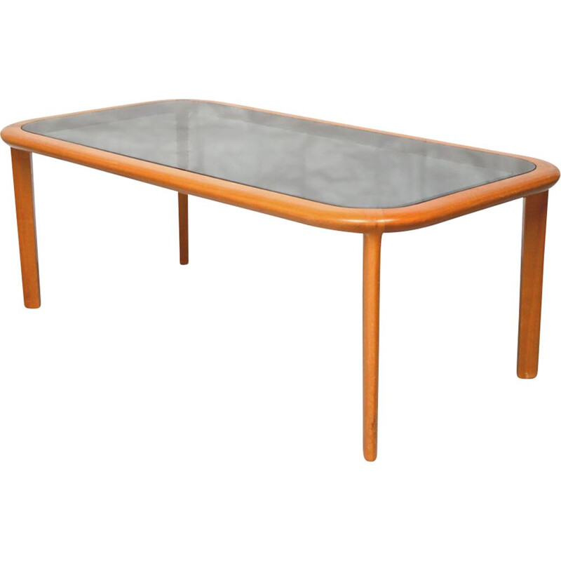 Vintage cherry wood coffee table by Wilhelm Knoll, Germany 1960