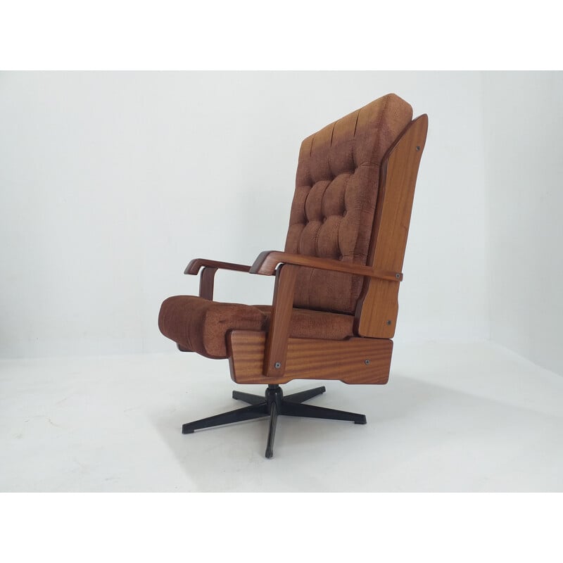 Mid Century Swivel Armchair Norway 1970s