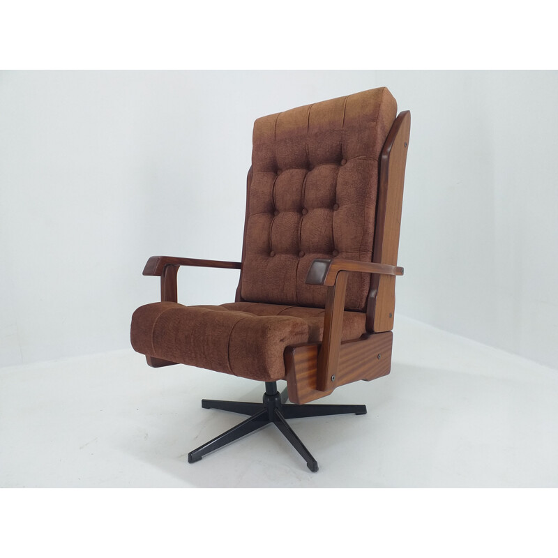 Mid Century Swivel Armchair Norway 1970s