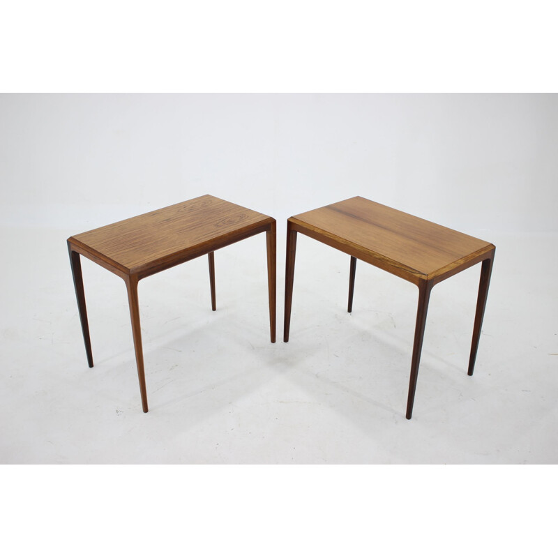 Pair of vintage Johannes Andersen Side Tables Denmark 1960s