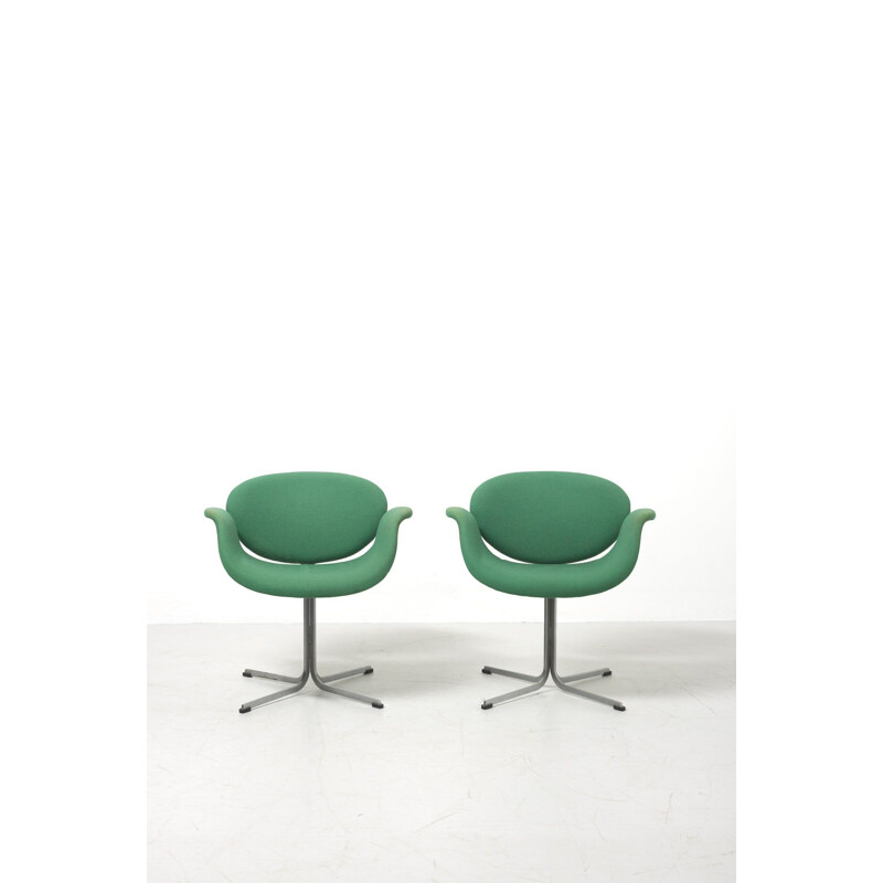 Pair of vintage "Little Tulip" chairs by Pierre Paulin for Artifort Netherlands 1960s