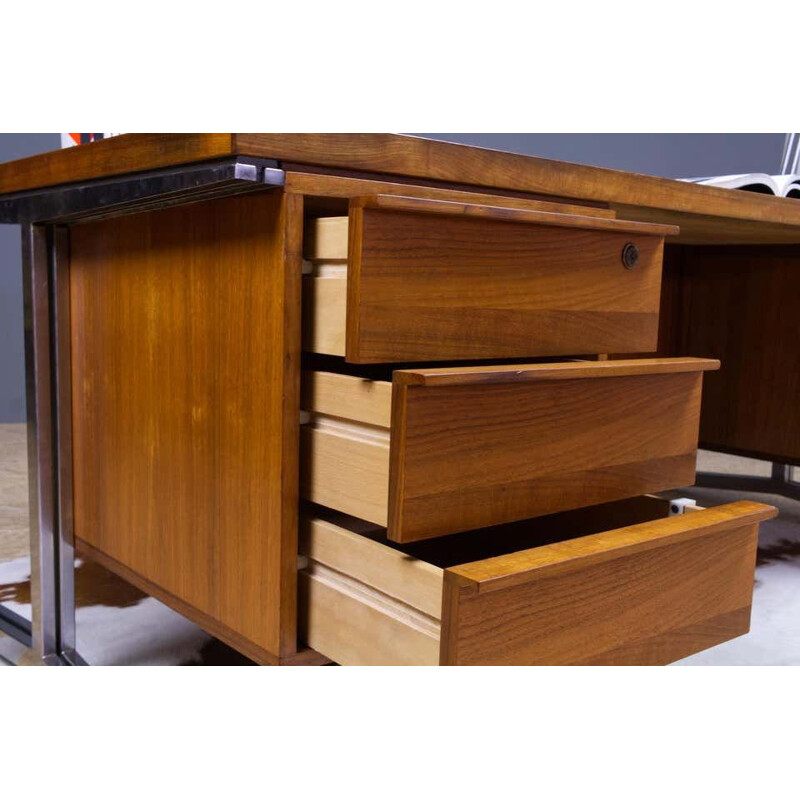 Large vintage Executive Desk in teak by Salomonsson and Tempelman 1960s