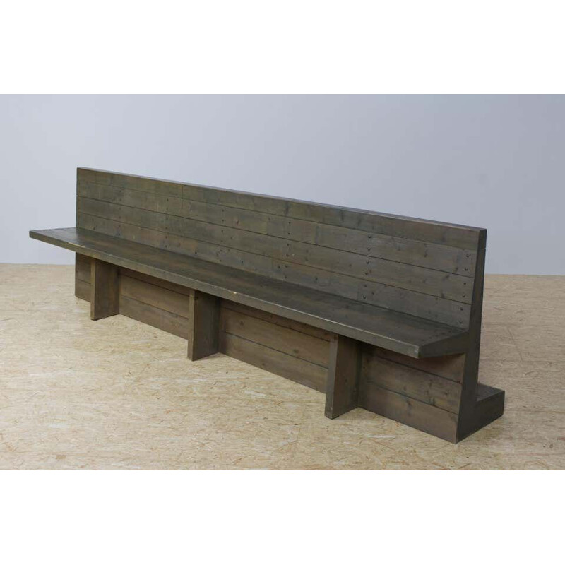 Vintage Dom Hans van der Laan Bench St Willibrordus Church 1964s