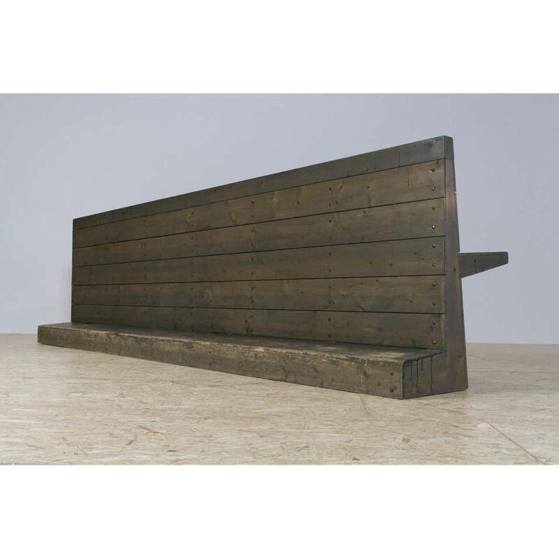 Vintage Dom Hans van der Laan Bench St Willibrordus Church 1964s