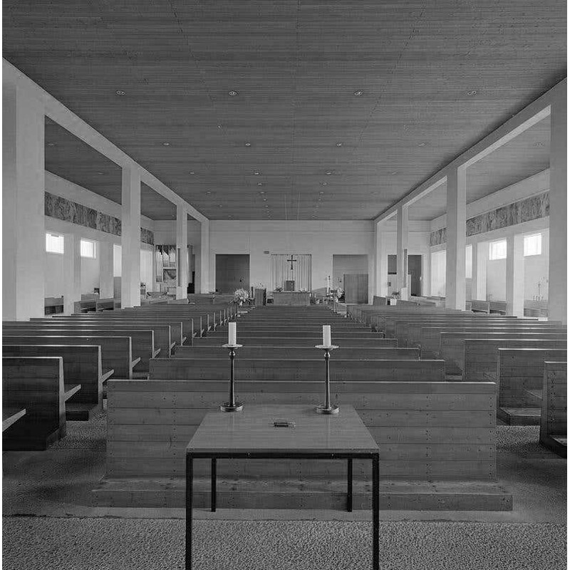 Vintage Dom Hans van der Laan Bench St Willibrordus Church 1964s