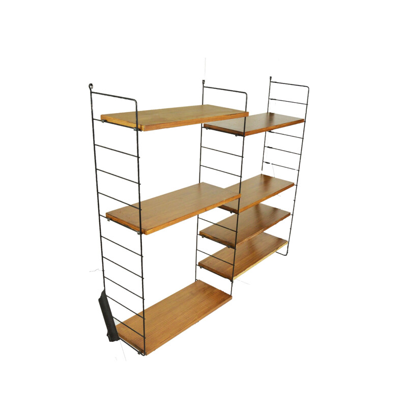 Vintage Modular bookcase by K. and N. Strinning String Sweden 1960s