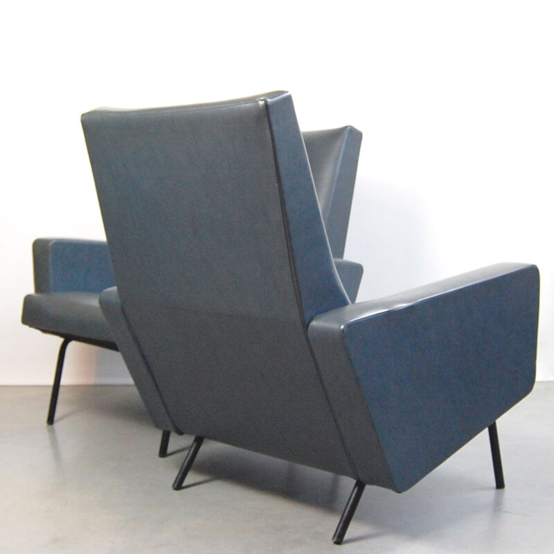 Pair of Suffren vintage armchairs by Pierre Guariche for Meurop 1962