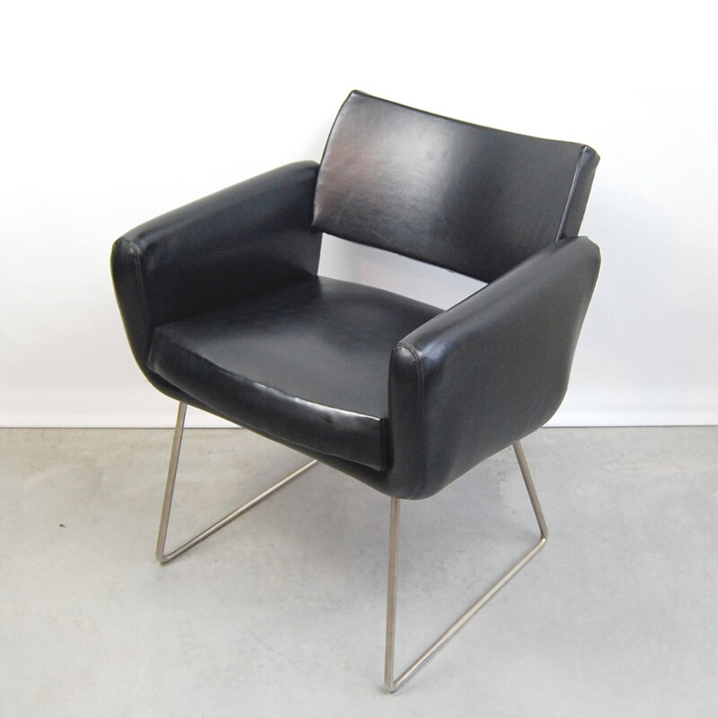 Vintage armchair by Joseph André Motte for Steiner 1950s