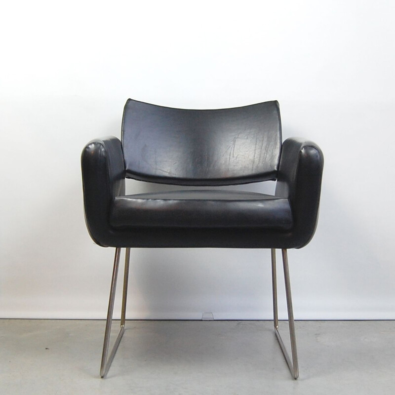 Vintage armchair by Joseph André Motte for Steiner 1950s