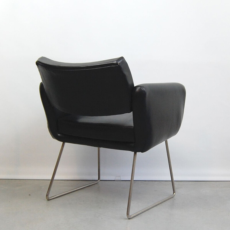 Vintage armchair by Joseph André Motte for Steiner 1950s