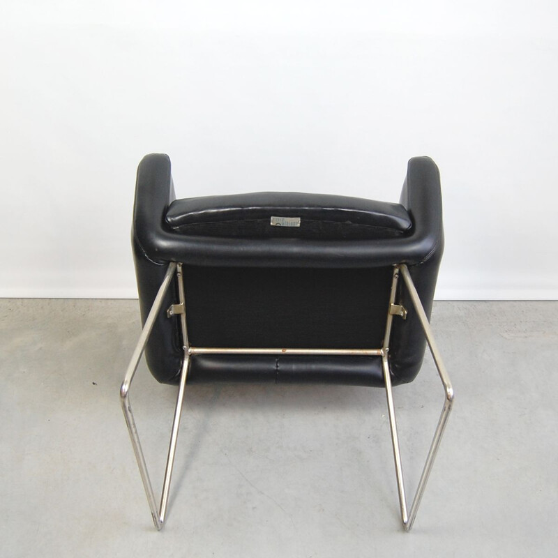 Fauteuil vintage de Joseph André Motte pour Steiner 1950