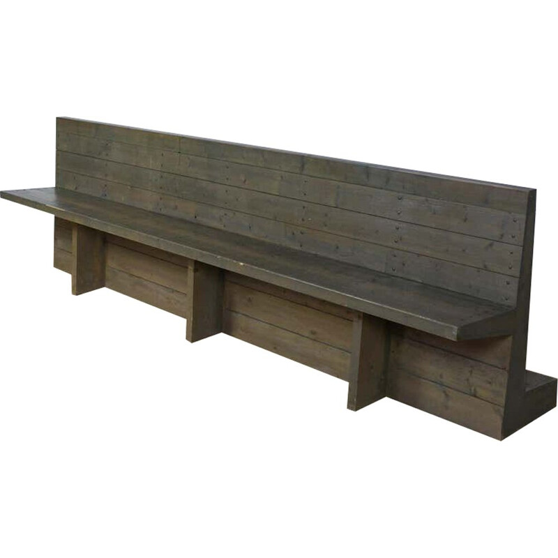 Vintage Dom Hans van der Laan Bench St Willibrordus Church 1964s