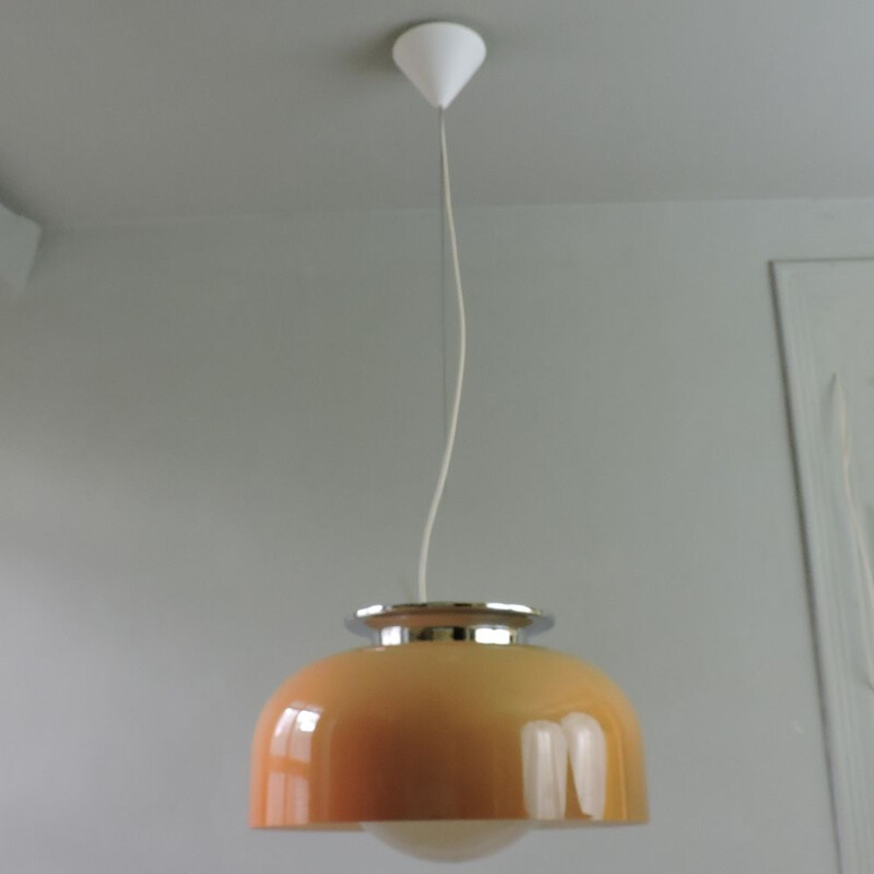 Vintage Luigi Massoni suspension for Guzzini Italy 1970s